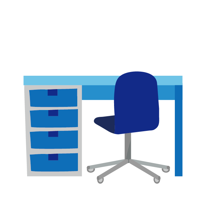 テーブルのイラスト - シンプルな家具の素材 - チコデザ