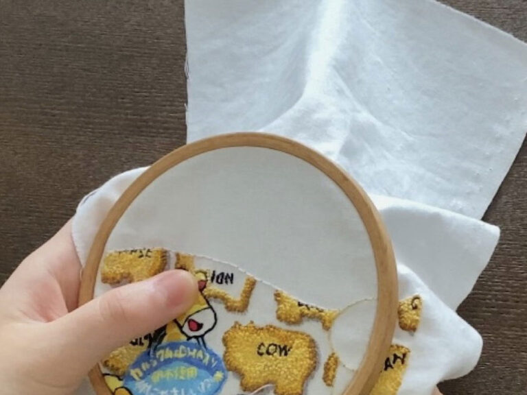 セリアの刺しゅうキットで動物ブローチづくり！初心者でもできる？mofmofcloth