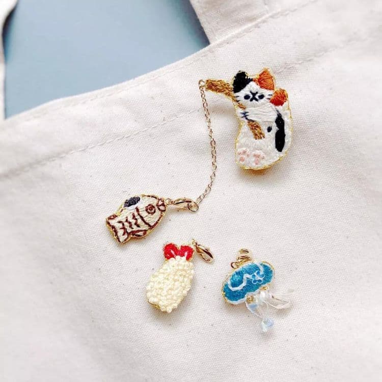 ハンドメイド製品 販売 刺繍 - ハンドメイド総合ショップの麻布Ａｍｙ