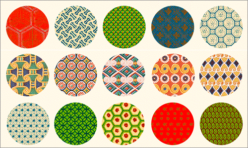 シンプルな和柄パターンセット イラスト素材6484812- フォトライブラリ