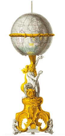 アンティーク風 インテリア地球儀 球径12cm 高さ19cmおしゃれインテリア 家具通販 Y-KAGU 輸入家具屋さん