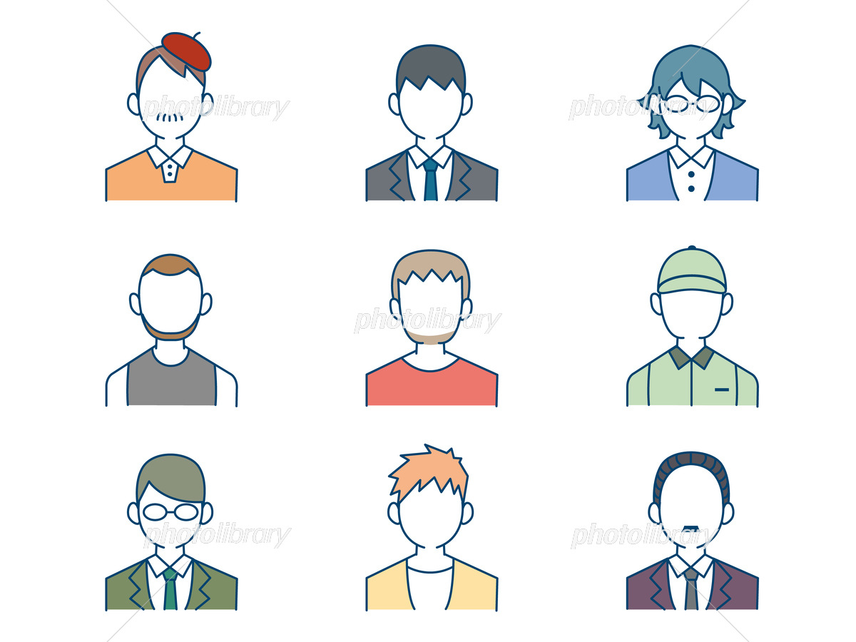 フリーアイコン 男