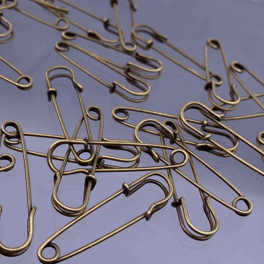 まとめ売りパーツクラブなどブローチ金具カブトピン