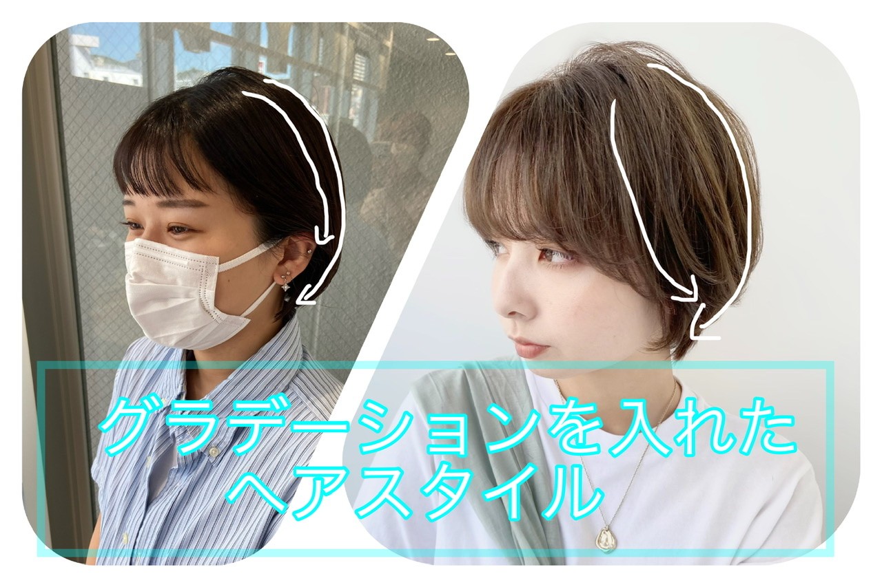 カットアングル 切り口 における 「グラデーション」「レイヤー」 カットアングル 切り口 において、 上下が生まれグラとレイヤーになります。一般的に、縦にパネルを引き出した状態でグラとレイヤーを示すことが多いと思いますが、落ち方や落ちる位置を考えると