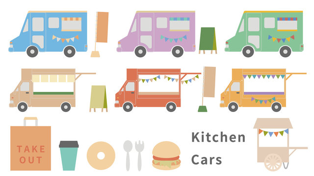 キッチンカーのイラスト - 『工房momo』