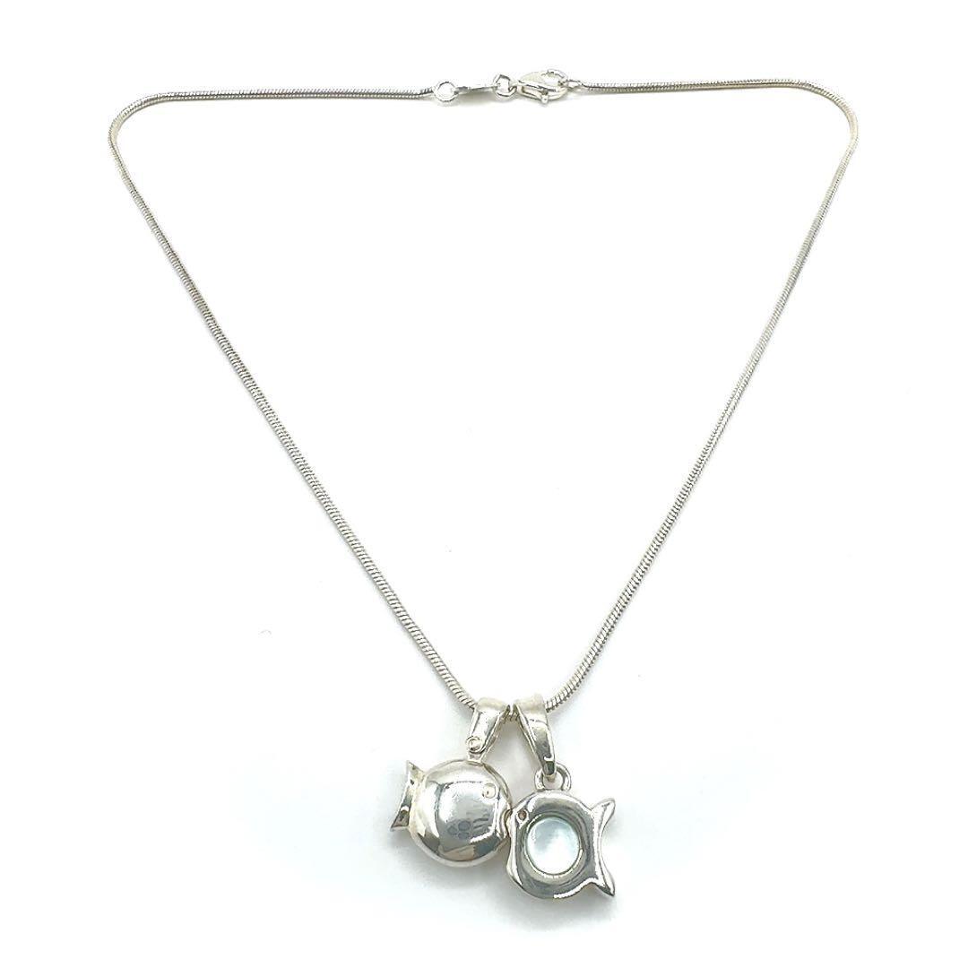 クリオブルー お魚ネックレス シルバー - メルカリ