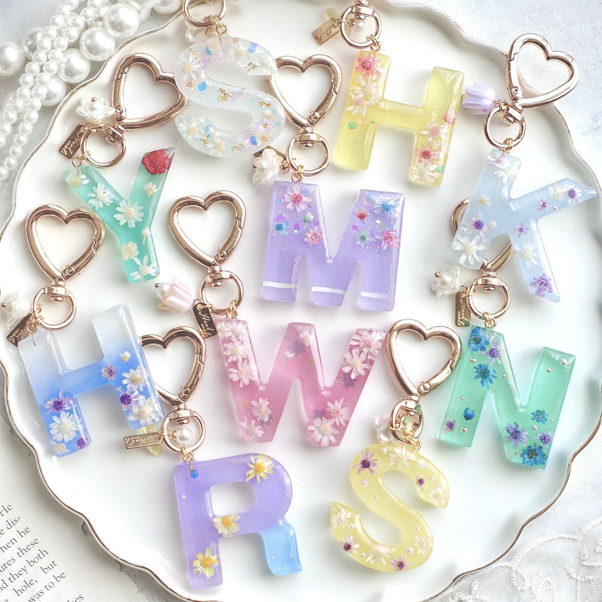 名入れあり イニシャルキーホルダー ラッピング無料♡