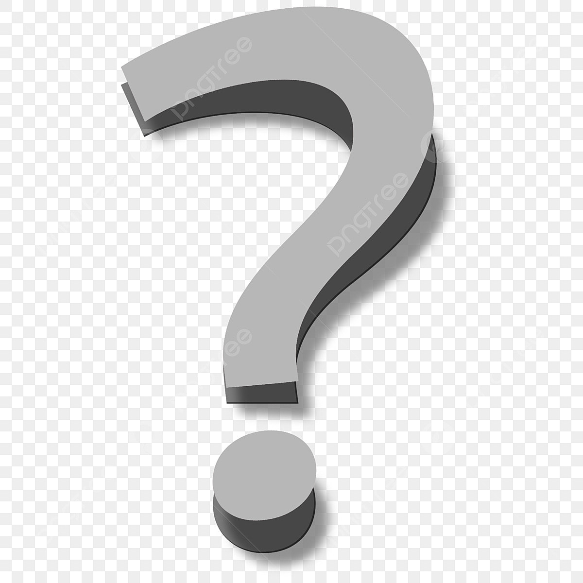 疑問無料のAi・PNG白黒シルエットイラスト