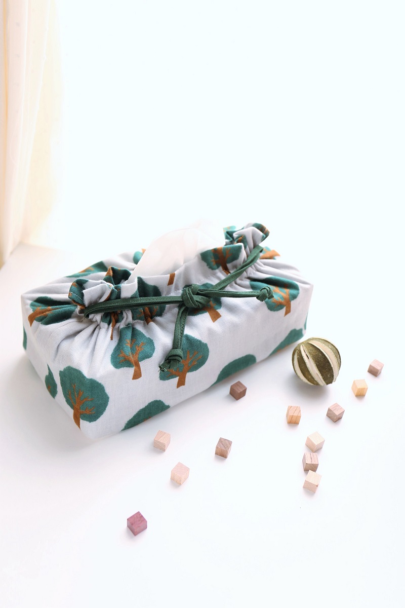 取り付けしやすい箱ティッシュカバーの作り方と無料型紙rarakmade