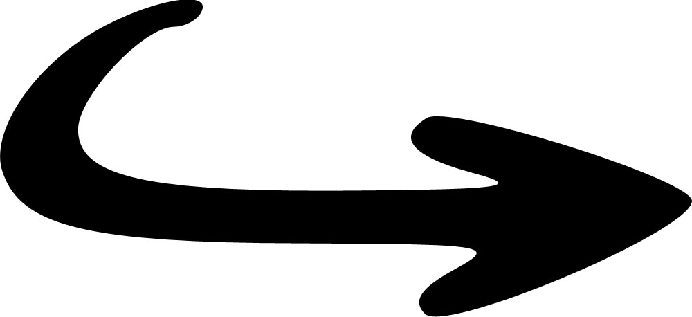 上昇カーブ」の曲線矢印_04：イラスト無料