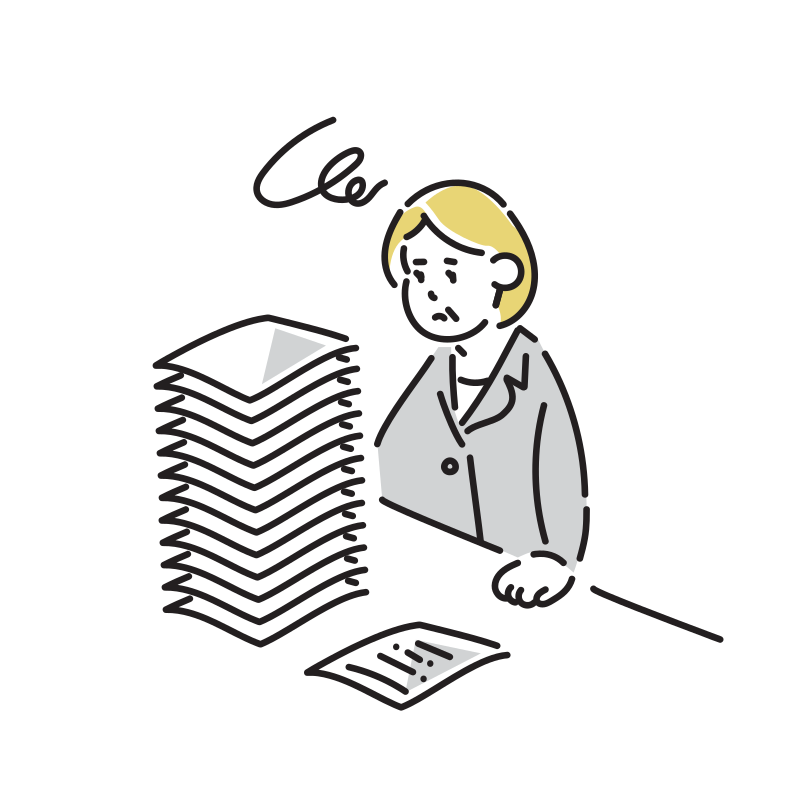 まとめ 仕事のフリーイラスト素材集イラストイメージ