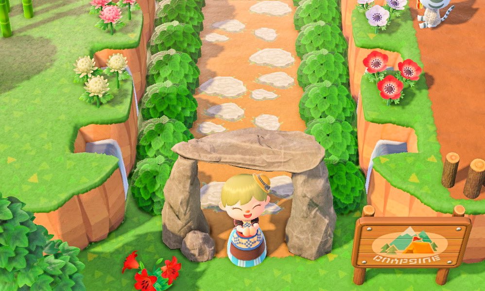 あつ森 １マスで使える！飛び石風「まあるい土」の作り方＆マイデザ配布します「あつまれ どうぶつの森」 34 マイデザ- YouTube