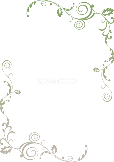 フリーイラスト緑の葉っぱの囲みフレームでアハ体験GAHAG著作権フリー写真・イラスト素材集 - GAHAG著作権フリー 写真・イラスト素材集