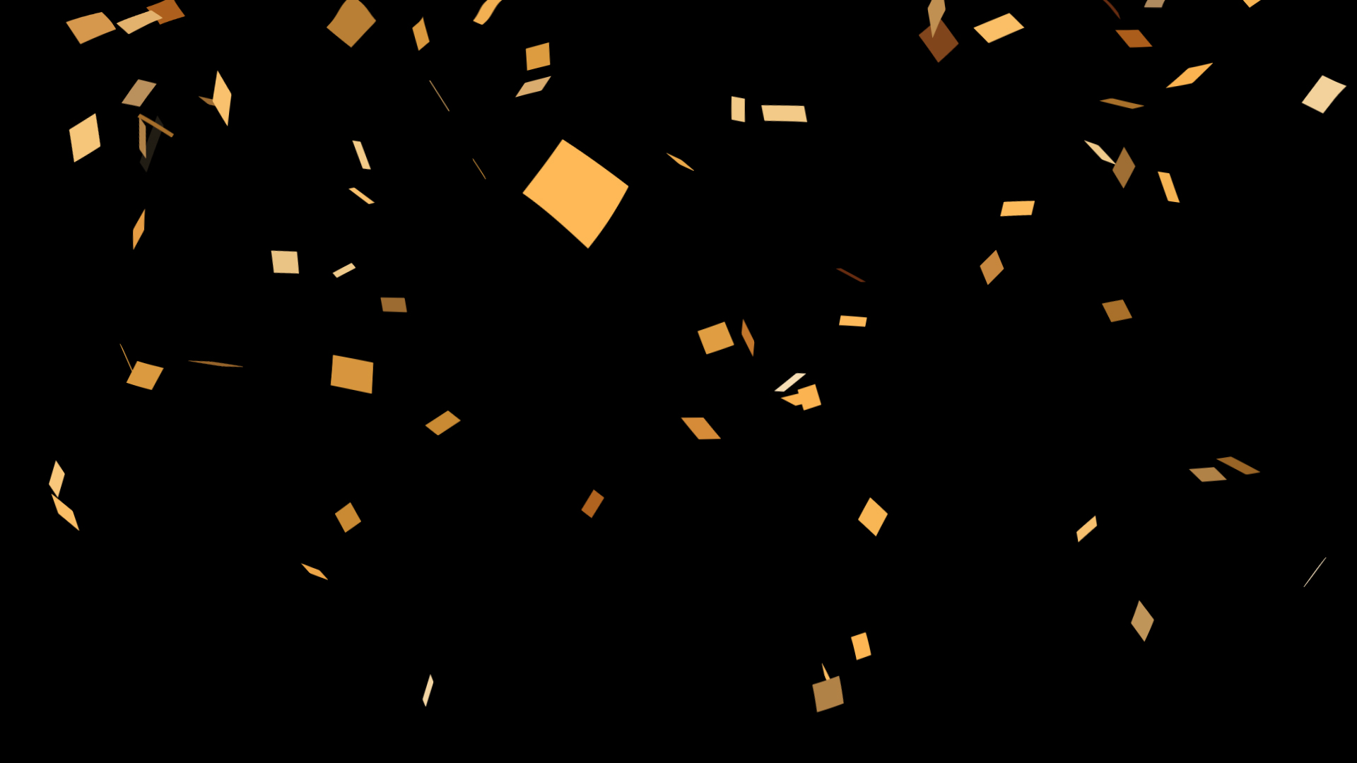 大小のキラキラが両端に多めで降ってくる無料動画素材てれそ