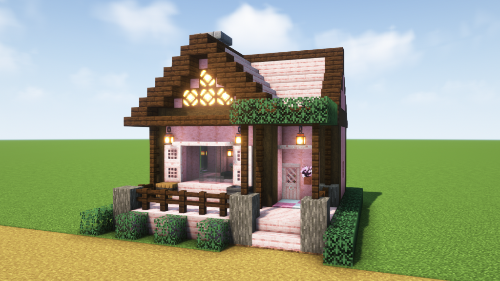マイクラ建築 ジャングルの木材を使ったおしゃれなお家の作り方 Minecrafttutorial How to build aaesthetic house