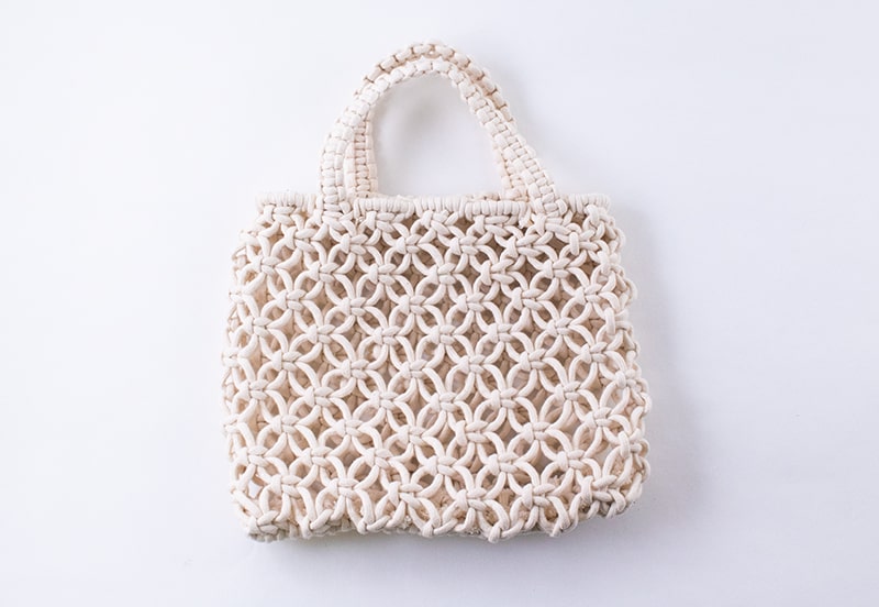 マクラメ編みトートバッグ Couturier×宅間千津さんコラボ！全6回の定期便