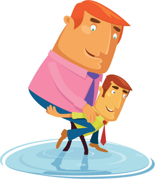 イラストAC・フリーイラスト最新情報 重い荷物を運ぶ男性bloom-design